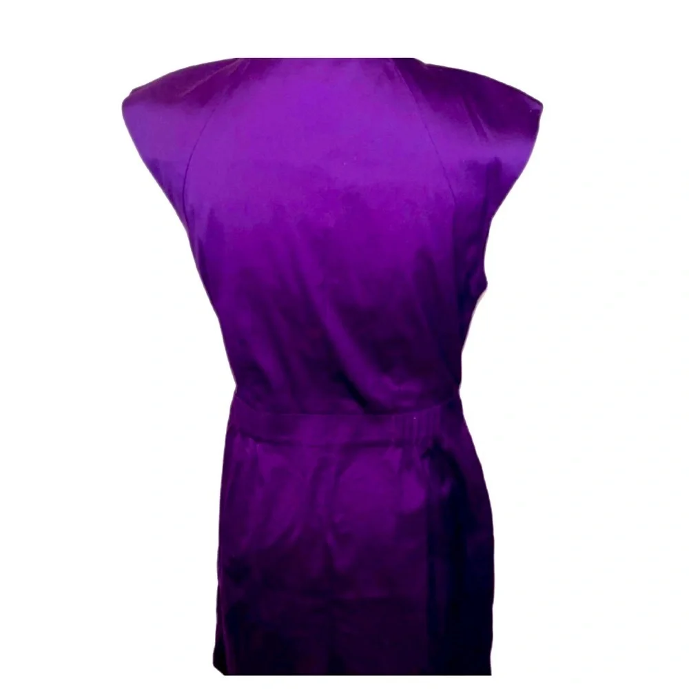 Theory Rich Purple Midi Dress - Picture 6 of 6
